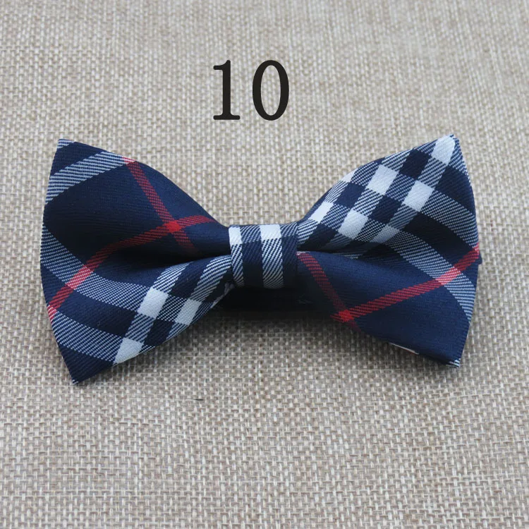 Клетчатый Детский галстук-бабочка для мальчиков и девочек высококачественный