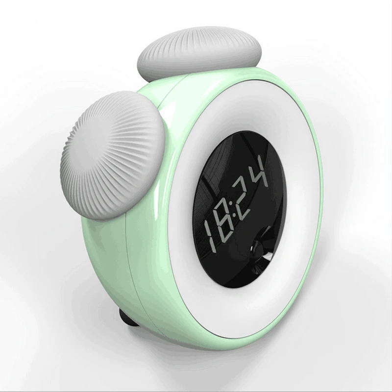 Умный светодиодный светильник цифровой ночник с будильником энергосберегающая