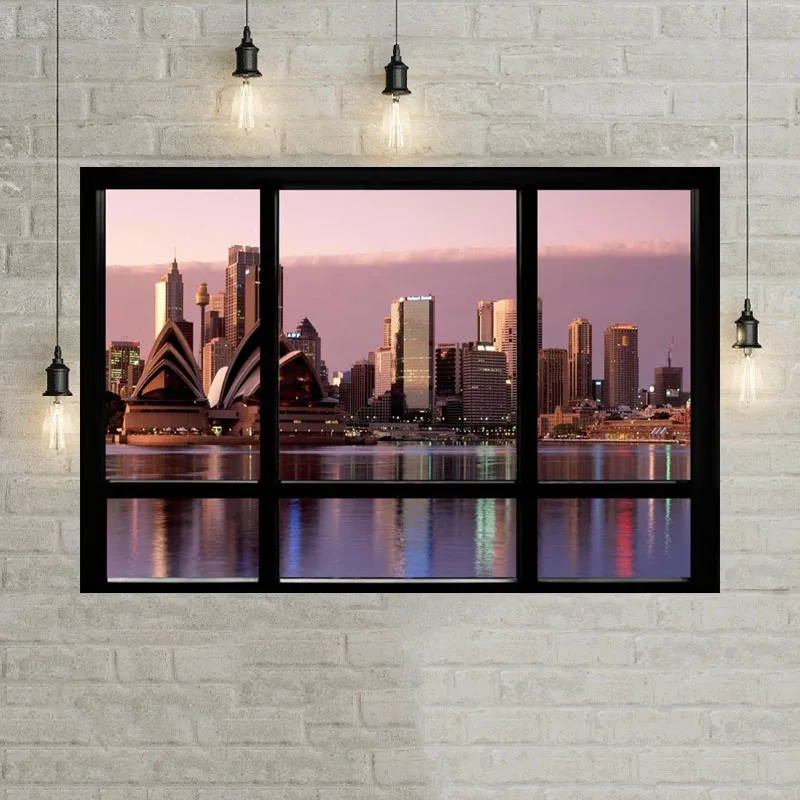 Путешествия по миру Нью-Йорк Ночной пейзаж Амстердам искусство картина маслом