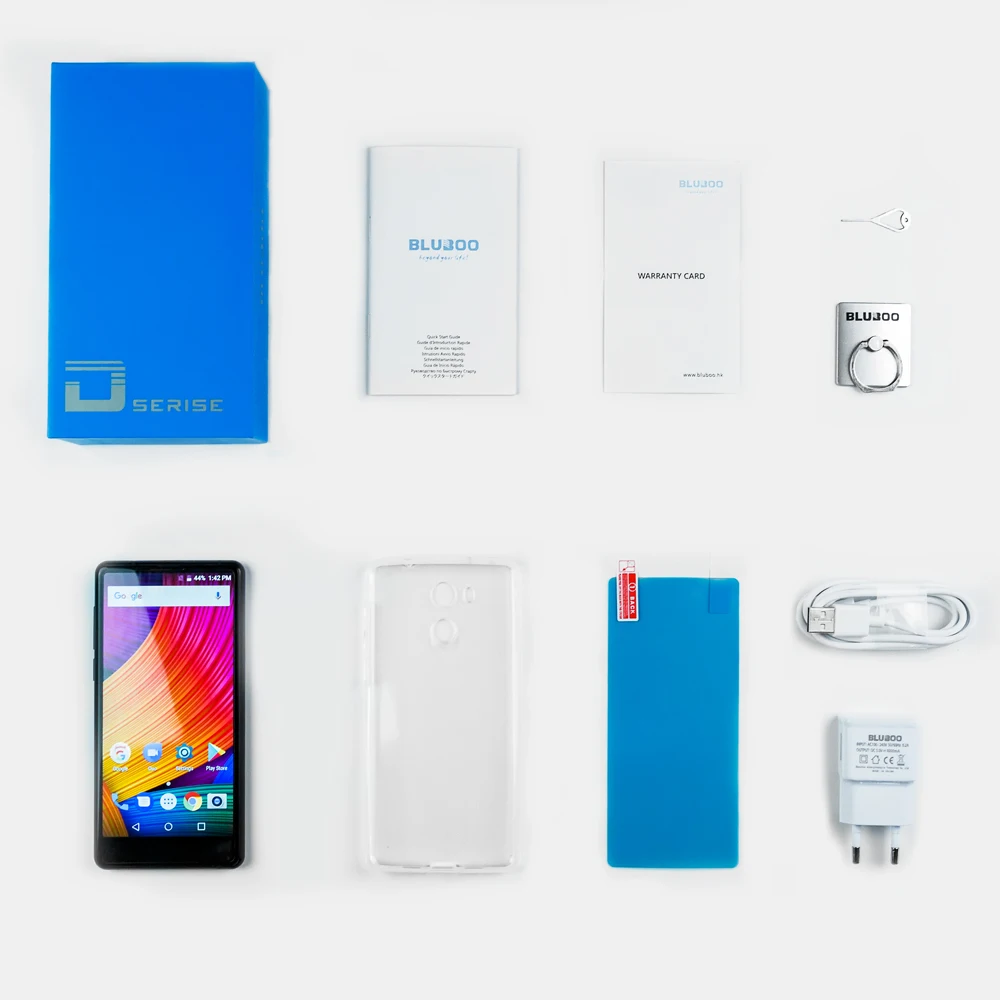 BLUBOO D5 PRO 4G Мобильный телефон 5 дюймовый Android 7 0 MTK6737 Quad core 3 ГБ + 32 сзади 13.0MP спереди