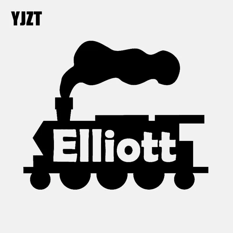 

YJZT 13,8 см * 11,1 см эллиott Забавный паровой поезд виниловая наклейка автомобильная наклейка черный/серебряный цвет