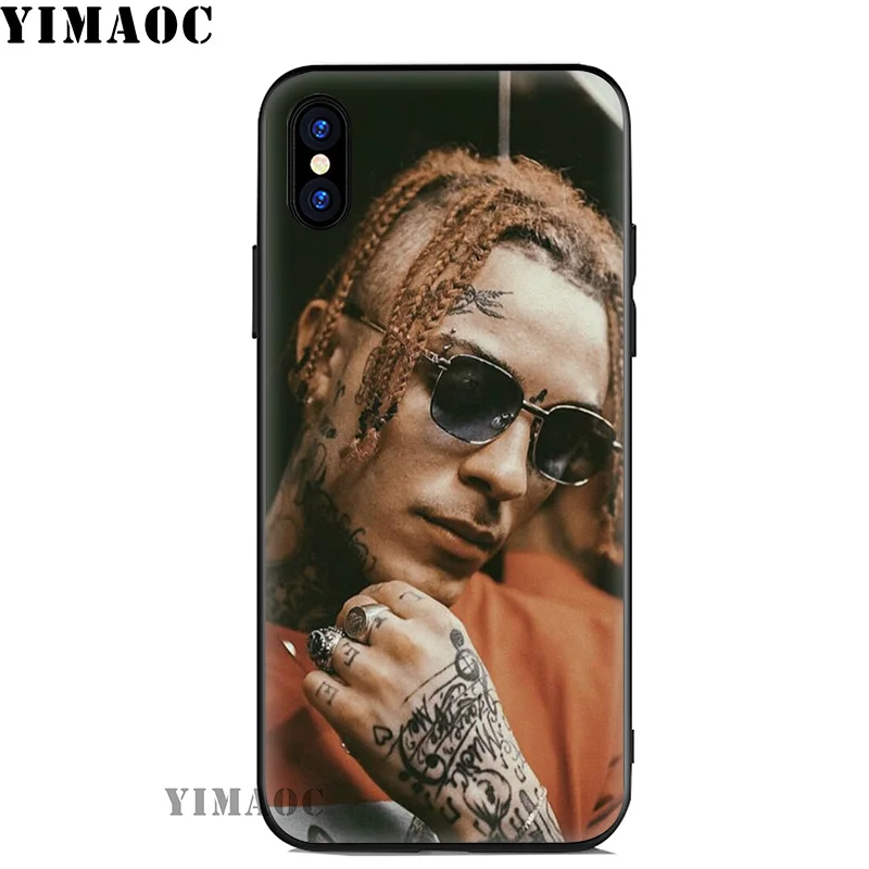 YIMAOC Lil Skies Soft Silicone Case for iPhone 11 Pro Xr Xs Max X or 10 8 7 6 6S Plus 5 5S SE |