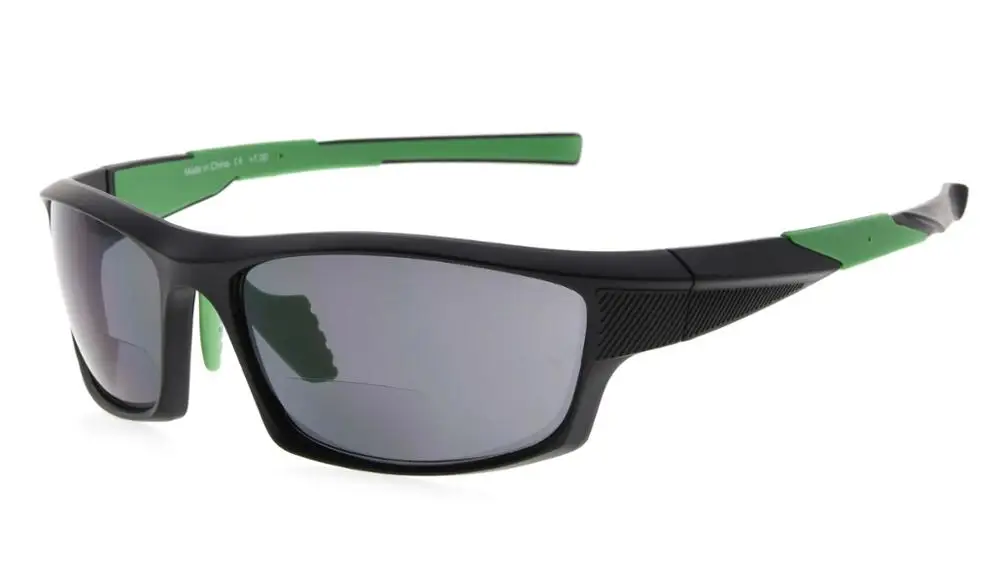 BlackGreen SG904 Eyekepper TR90 спортивные бифокальные Солнцезащитные очки Бейсбол Бег Рыбалка Вождение Гольф Софтбол Пешие прогулки читатели - Цвет оправы: BlackGreen
