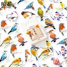 Милые наклейки альбом для стикеров набор канцелярских принадлежностей Робин Творческие Птицы фотоальбом мобильный телефон декоративные герметичные наклейки