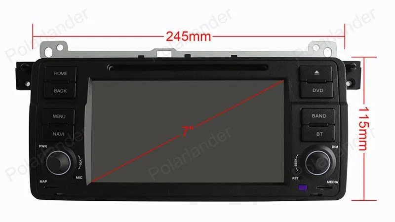 7in 800*480 Android 4.4 Quad Core 2 Din Car DVD Player for BMW E46 Stereo GPS Navi wifi radio DAB+ FREE SHIPPING | Автомобили и