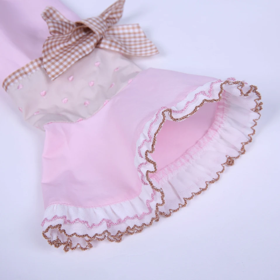 Pettigirl/Розовое платье для девочек осень Зимняя одежда детская с длинными рукавами