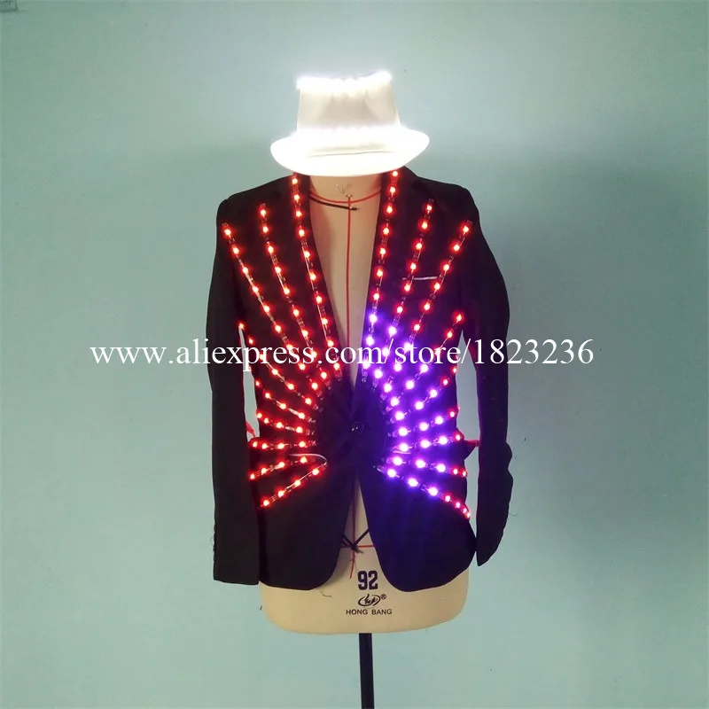 Женский костюм для бальной комнаты светодиодная подсветка Одежда танцев диджея