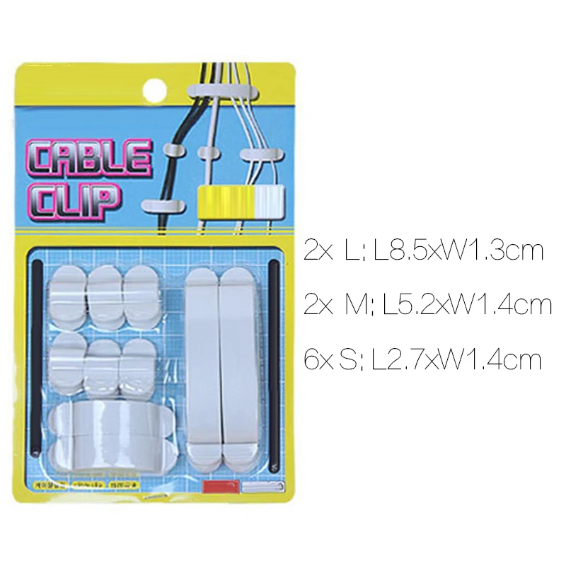 10 шт./пакет самоклеящаяся Пряжка провод для кабеля пластиковые зажимы стяжки
