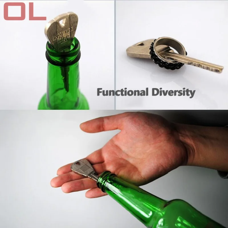 2 Pcs New Magic Trick Toy Folding Keys Through The Bottle Or Ring Skills Props Prank Fun | Игрушки и хобби