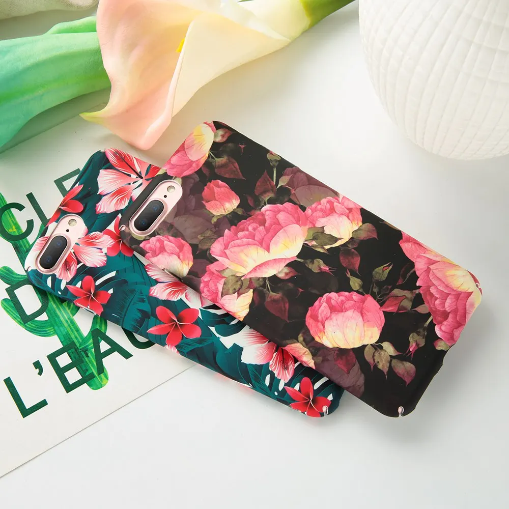 Kisscase Винтаж Дейзи чехол на телефона айфон 6s 6 плюс 7 xs max жесткий розы матовый 8 5 5S se