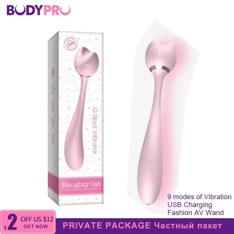 Женский Вибратор для сосков BODYPRO Naughty Cat клитора фаллоимитатор AV стимуляция
