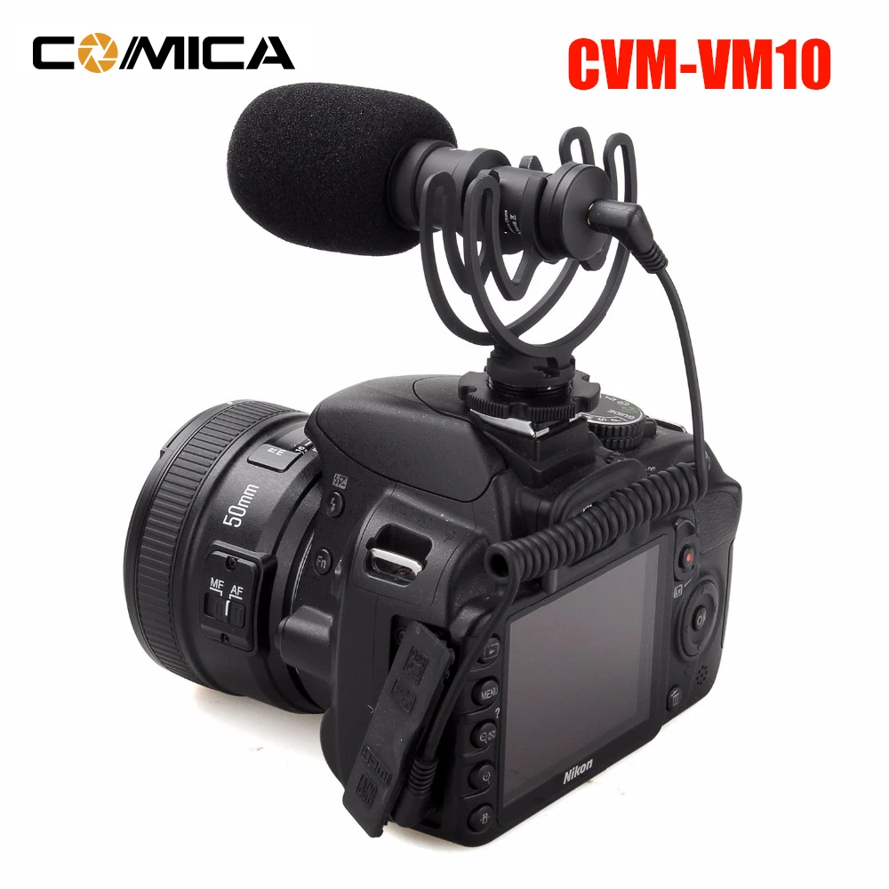 

COMICA CVM-VM10 Condenser Microphone MIC Cardioid Directional Condenser Shotgun Microphone Video Interview Camera MIC for Canon