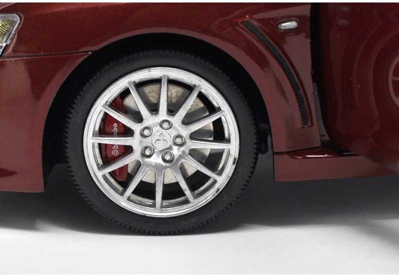 1:18 литья под давлением модель для Mitsubishi Lancer Evolution X 10 красный сплав игрушечный автомобиль миниатюрная коллекция подарки EVO X