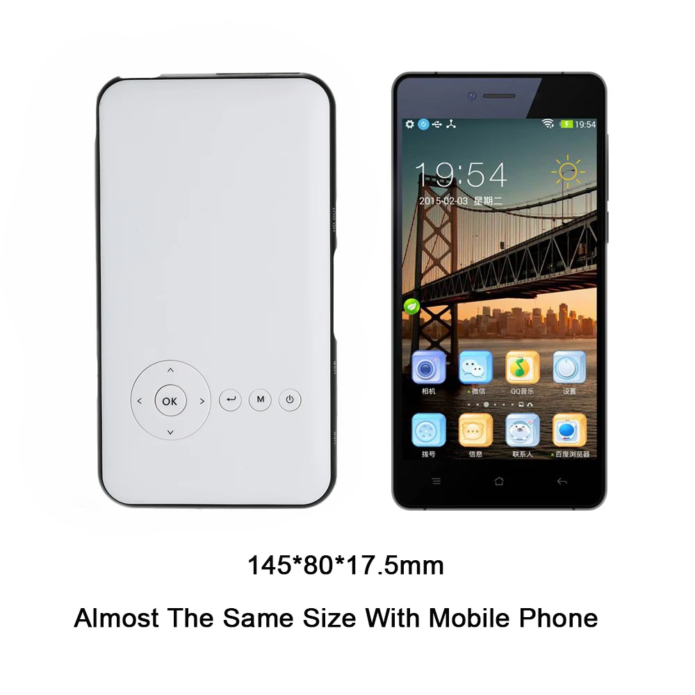 Wejoy DL S6 Mini Smart Портативный светодиодный проектор DLP Android Pico Карманный кинотеатр