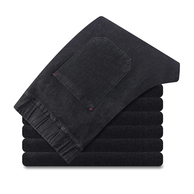 Новинка 2019 большие мужские джинсы 8XL 7XL брюки на осень эластичные прямые 44 46 48