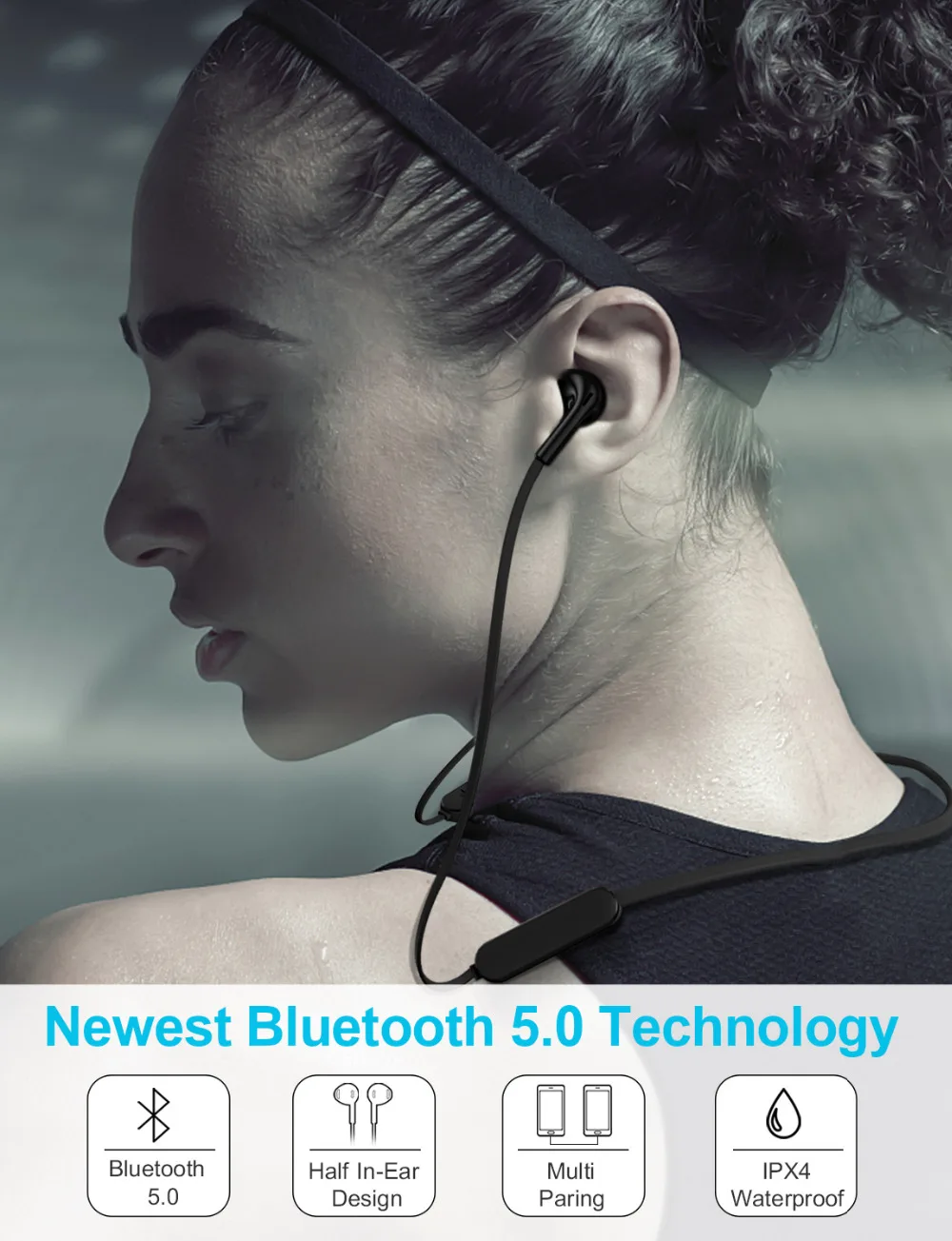 Bluetooth наушники беспроводной с микрофоном для iPhone Xiaomi huawei hi-fi-стереозвук эффект fone де ouvido безпроводные наушники