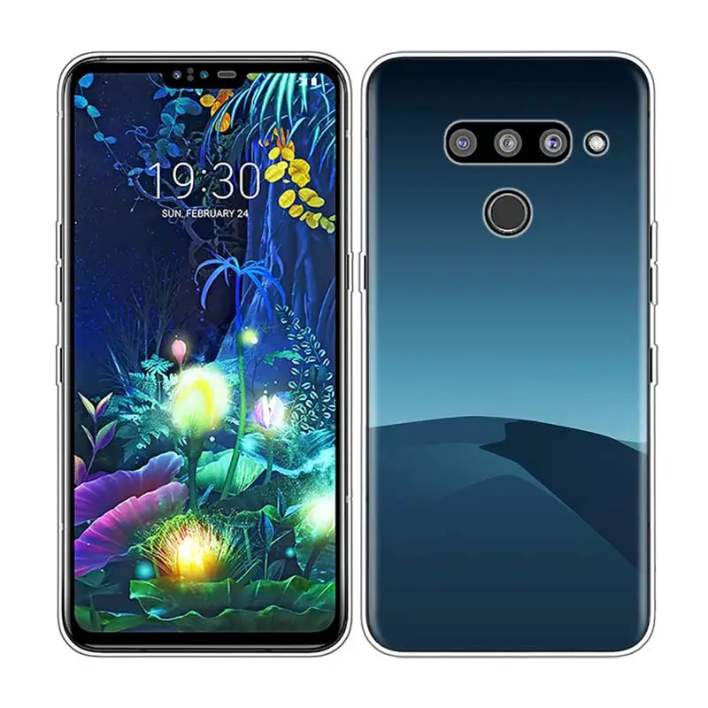 Прозрачный силиконовый чехол для телефона градиент Цвет для LG Q7 Q6 V40 V30 V20 G7 G6 G5 - Цвет: Style 05