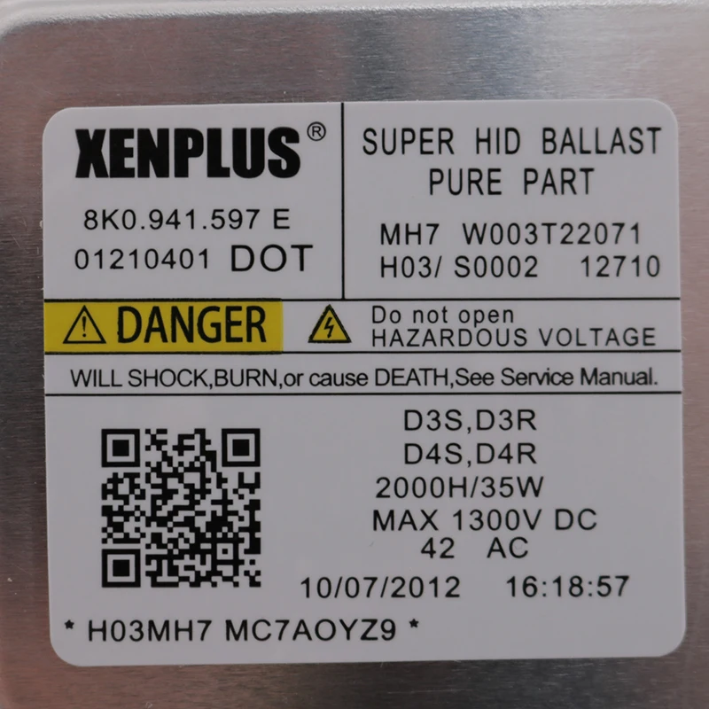 Xenplus 1 шт. 100% Новый OEM ксеноновый балласт D3S D3R D4S D4R 8K0941597E/W003T22071 для Audi A1 A3 A4 A5 A6 A7 A8 Q3 |