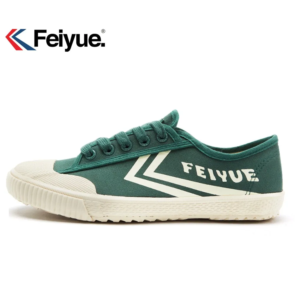 Feiyue/Мужская и женская обувь; Классическая обувь; парусиновая резиновая обувь на шнуровке; кроссовки - Цвет: green  shoes 2057