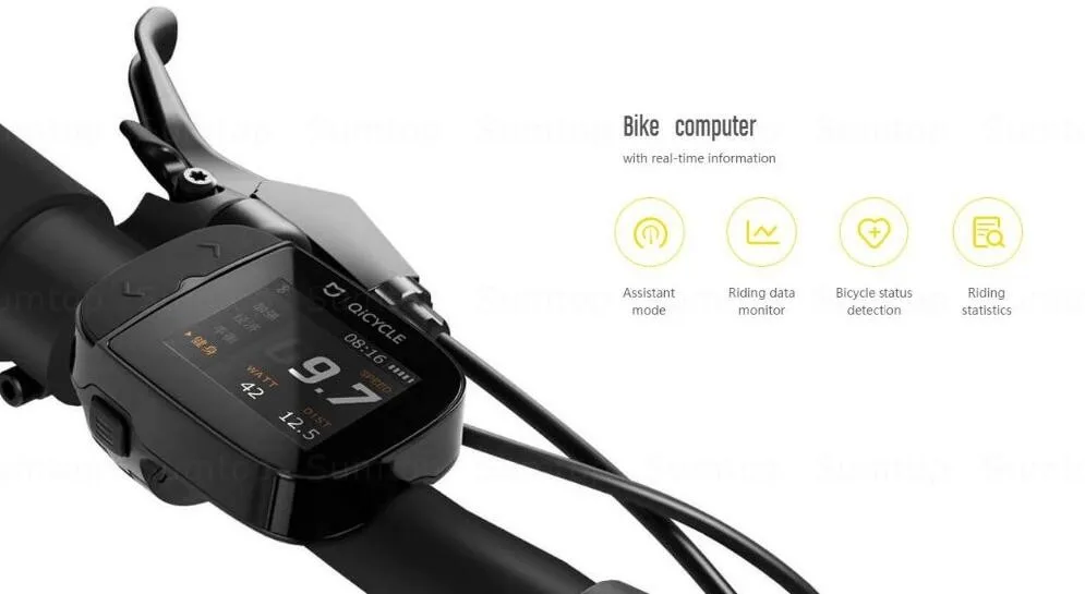 Приложение управление 36 В 5800 мАч Li power 1" складной Qicycle умный спортивный электрический велосипед портативный Pedelec Ebike 1,8" монитор экрана