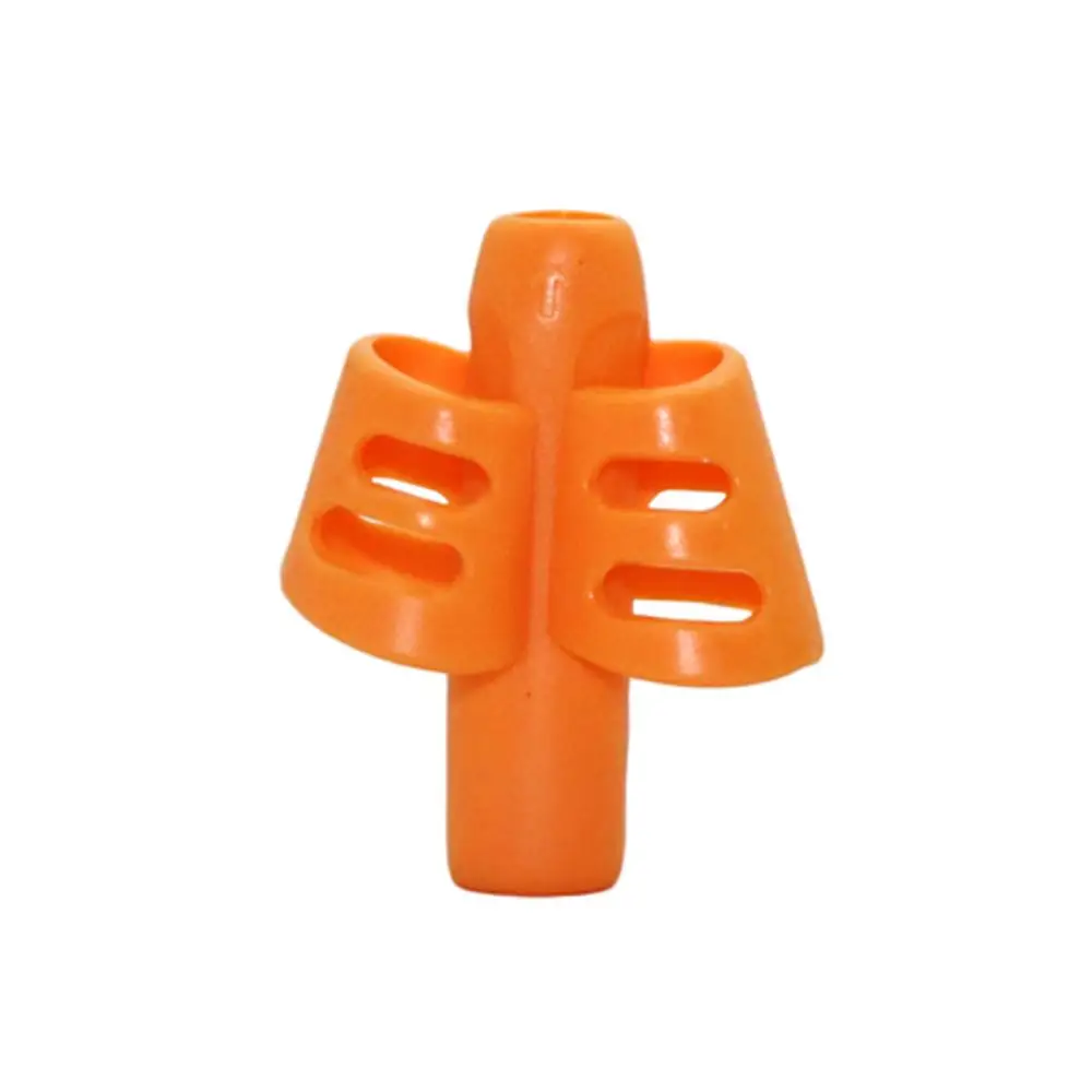 Orange Два пальца Grip Силиконовые Детские Обучающие инструмент для написания пишущая ручка записи устройство для коррекции детей Канцелярский подарок 3 шт./компл - Цвет: Orange