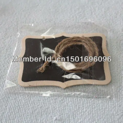 100 шт. натурального дерева мини мел доска с веревкой для деревенский Свадебная