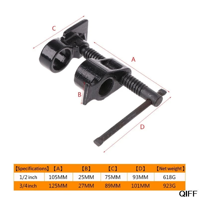 Drop Ship&Wholesale Woodworking Fixing Pipe Clamp Cast Iron Wood Gluing Pipe Clamps Heavy Duty Connector July 3