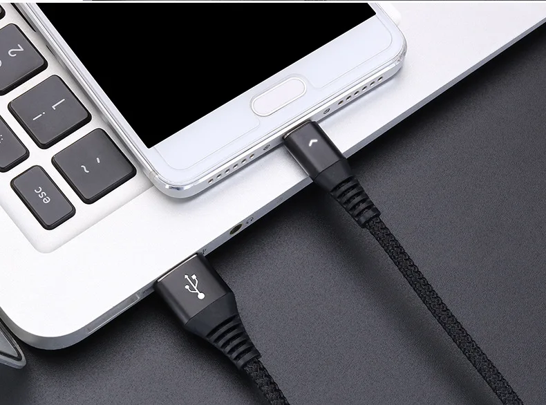Светодиодный кабель usb type-C для быстрой зарядки и передачи данных, 1,8 м, 3 м, а, для samsung, Xiaomi, huawei, Redmi, LG, шнур type-C