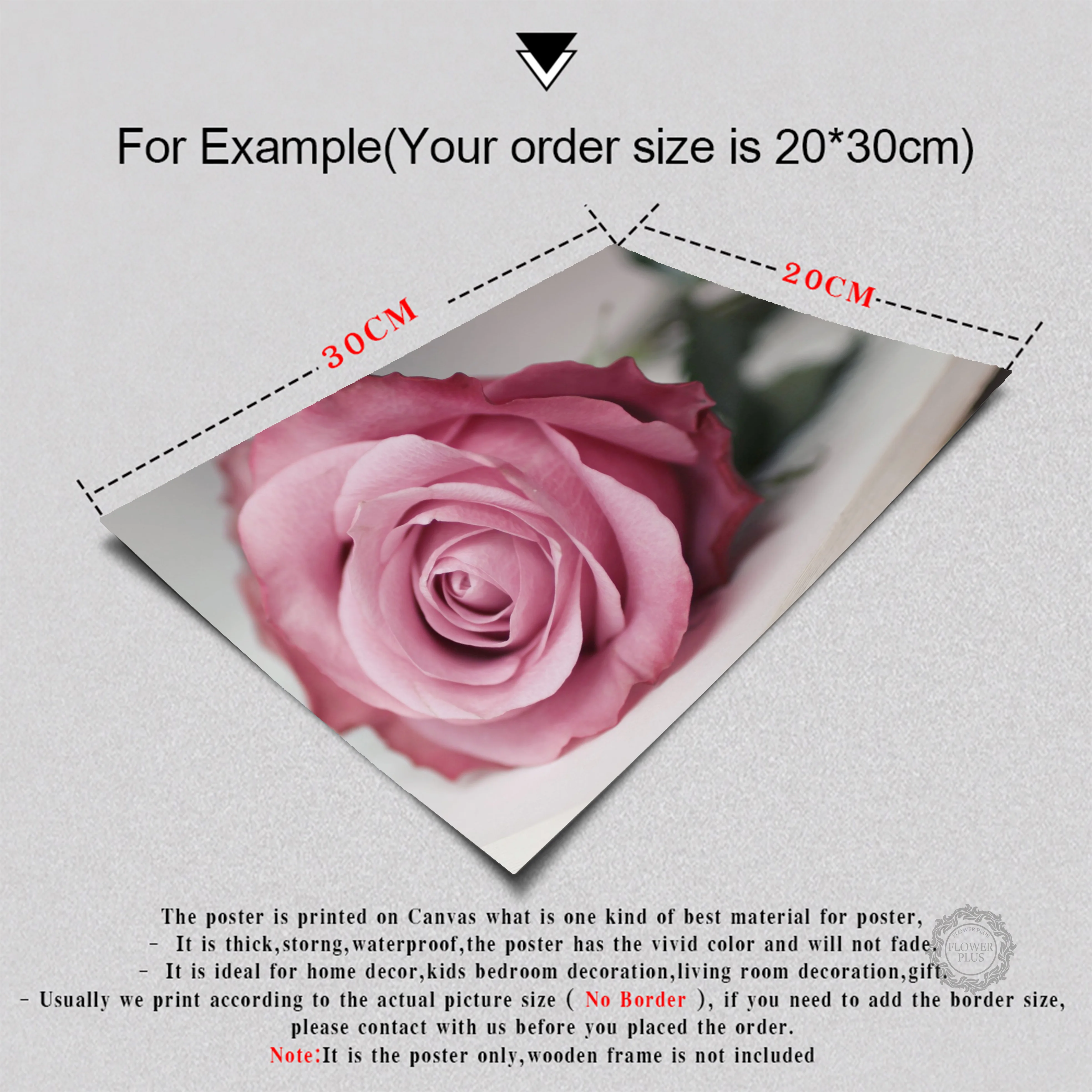 

Modern Rose Flower Green Leaves Canvas Painting Wall Art Print Poster Nordic Decorative POP Pictures for Living Room Home Decor