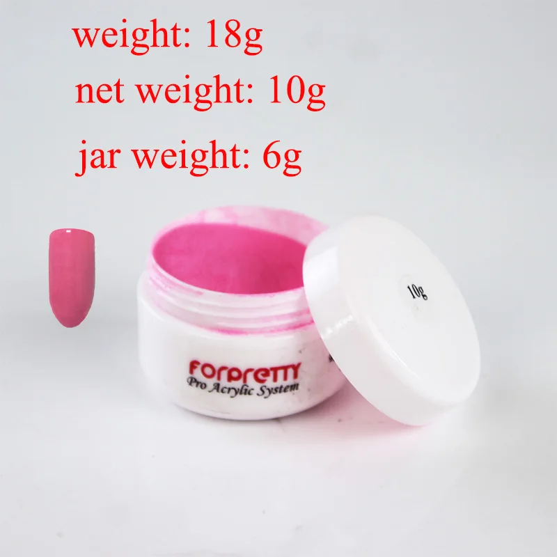 rude pink Акрил ic порошок forpretty ногтей Акрил гель Чистый белый розовый 10g/горшок Unha, переводятся на ногти при помощи Acrilico полимерный маникюр ногтей советы Акрил ique акрил - Цвет: rude pink