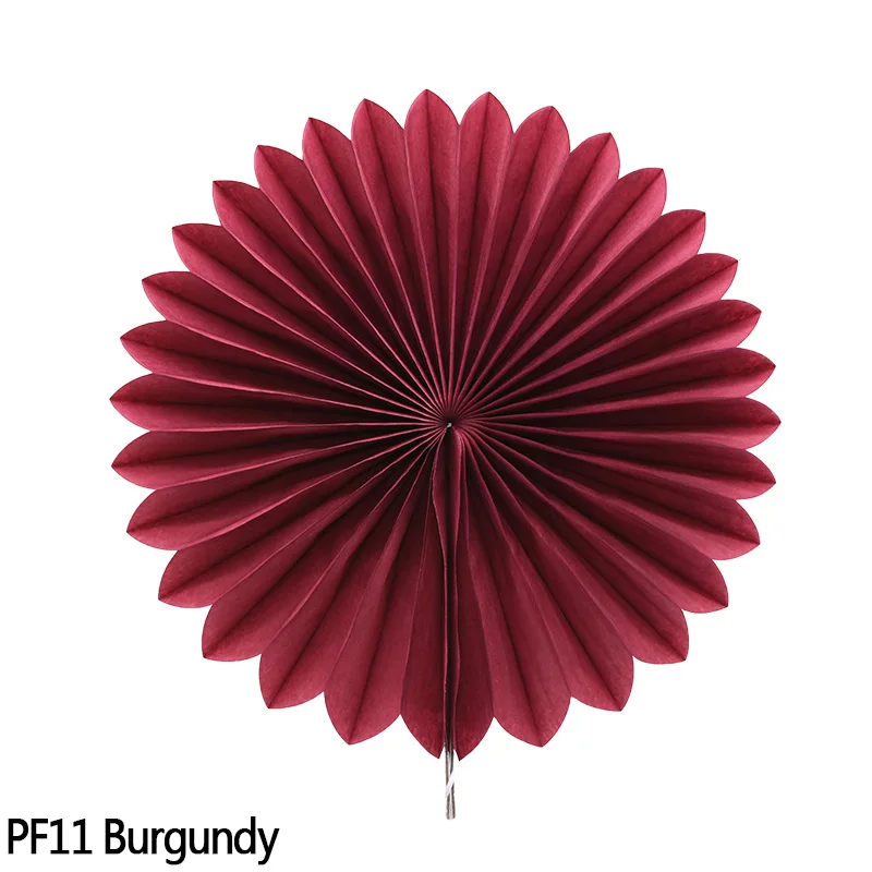 PF11 5 шт. 10-30 см папиросная бумага вырезные бумажные веера Pinwheels Висячие поделки для детского душа Свадебная вечеринка День рождения фестиваль Декор - Цвет: PF11