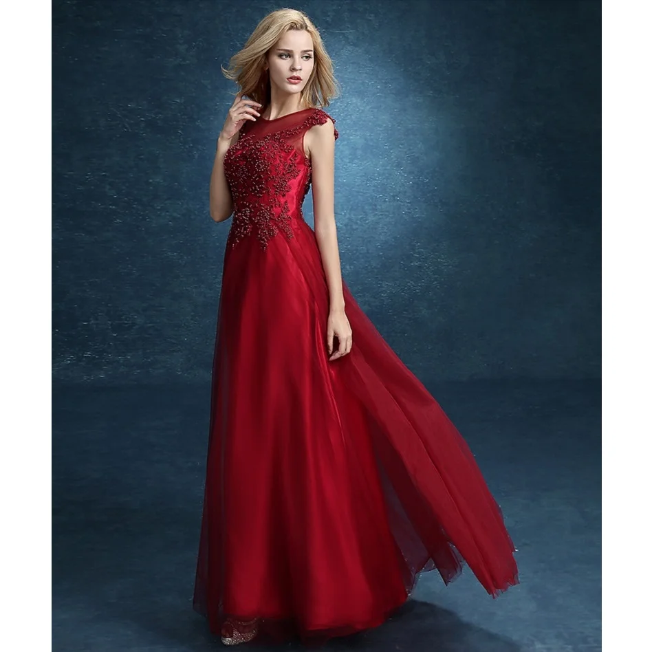 SOCCI вино красное кружевное длинное вечернее платье Robe Soiree Longue Femme Avondjurken Длинные вечерние платья Robe de Soiree