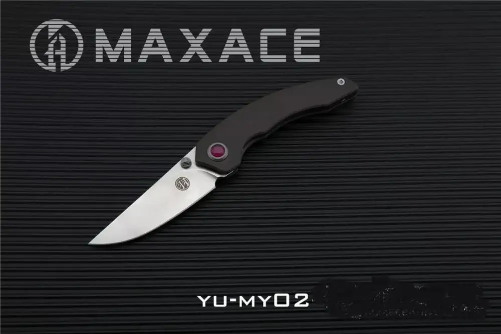 like brown Maxace YU Jentry титановый M390 ножевой подшипник, компактный походный нож - Цвет: like brown
