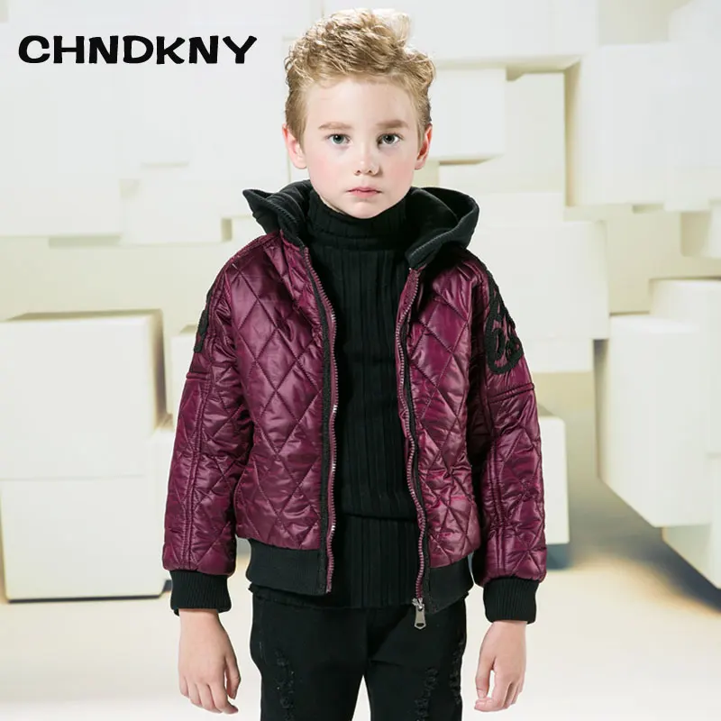 Хлопковое пальто с вышивкой для мальчиков 2018 г. модная брендовая парка куртка