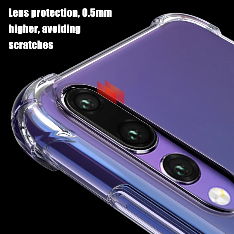 Clear Anti-knock TPU Soft Case For Huawei P20 Lite Mate 10 Pro 20 Nova 3i 3 Transparent Back Coque Honor 9i 9 lite Capa |