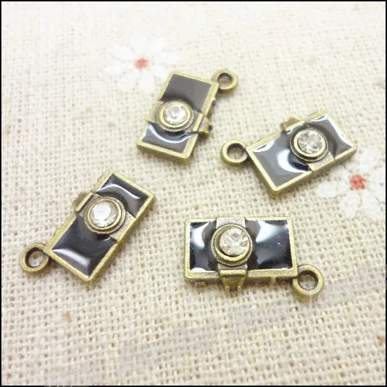 Оптовая продажа 60 шт винтажные Подвески кулон в виде камеры античная бронза