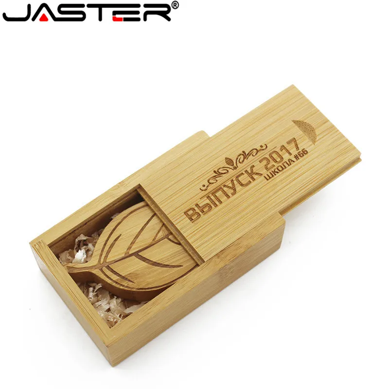 JASTER(10 шт. бесплатный логотип) деревянный лист+ упаковочная коробка usb флеш-накопитель карта памяти pendriver pendrive 8 ГБ 16 ГБ 32 ГБ 64 Гб подарок