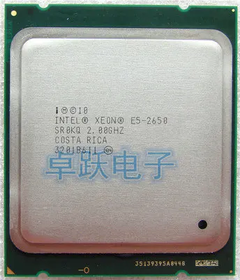 Оригинальный процессор INTEL XEON E5 2650 SR0H4 8 ядер 2 0 ГГц 20 МБ ГТ/с 95 Вт C1|intel xeon e5-2650|cpu