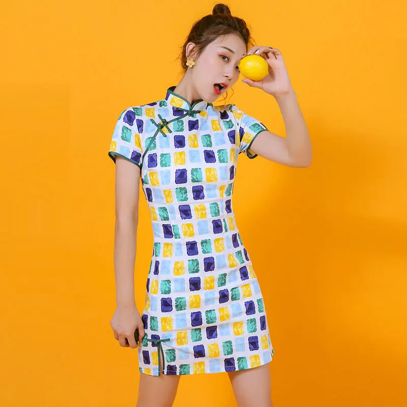 2019 Новый Традиционный для китаянок платье шелковый атлас Cheongsam сексуальное