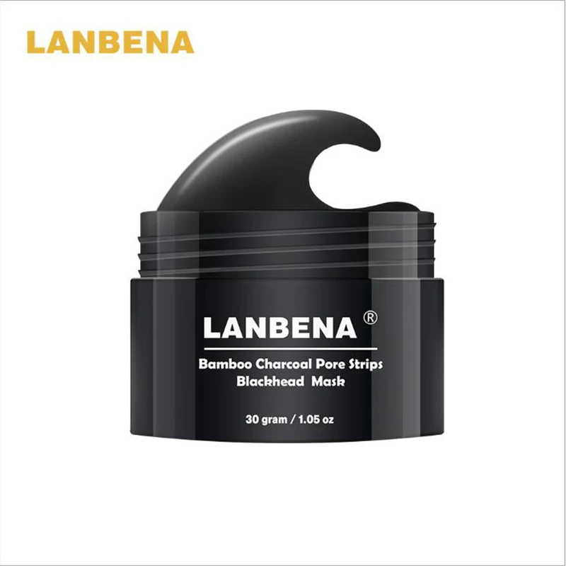 LANBENA полоски для носа удаление черных точек Натуральный Бамбуковый Уголь сужения