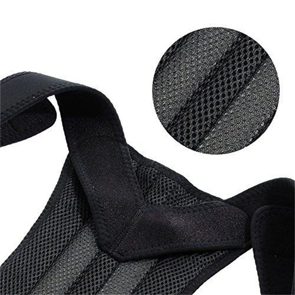 

2021 Hot Medical Posture Orthopedic Corrector Belt Back Spine Support Brace Posture Correction Adjustable Neoprene Shoulder Belt