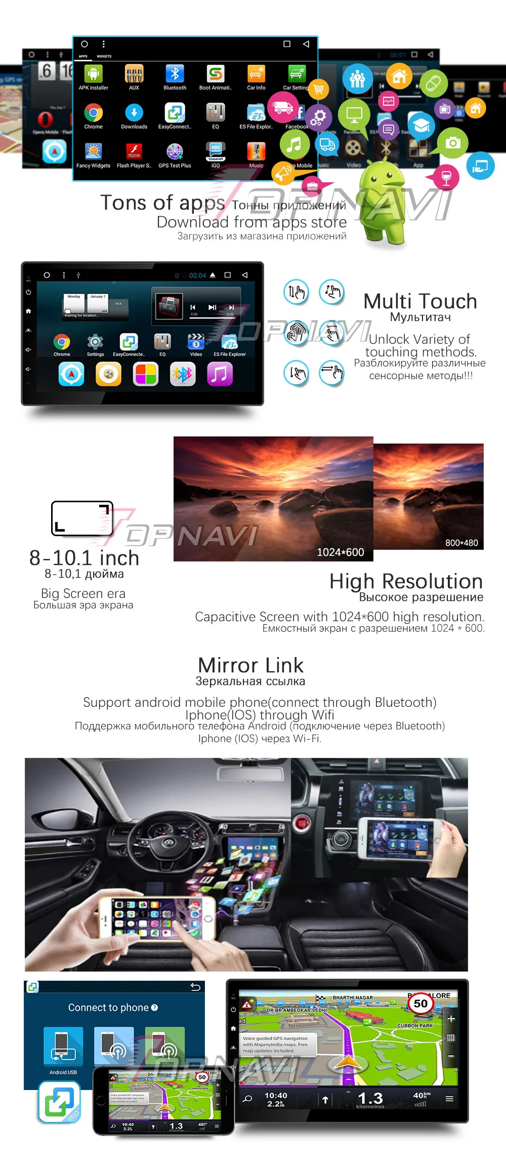 Topnavi Автомобильные Проигрыватели для hyundai Elantra Avante MD 2004-2011 2012 Автомагнитола Android 7,1 С восьмиядерным 8 ядром