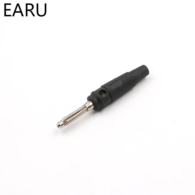 10pcs 4mm Banana Plug High Current Insulated Shrouded Stackable Connector Screw Connection Connectors | Обустройство дома