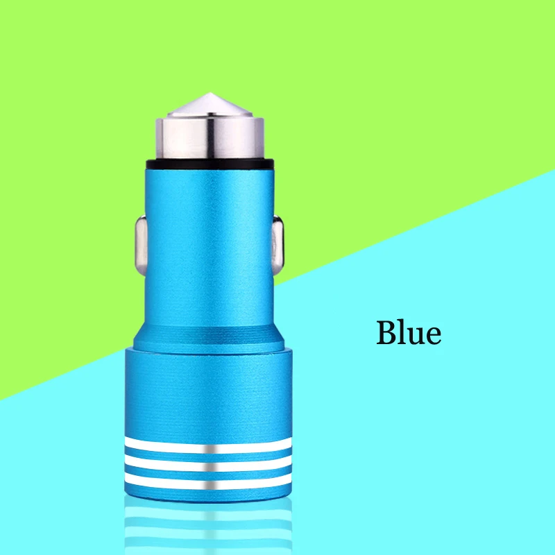 Оригинальный металлический двойной Переходник usb для зарядки в машине Rock 2