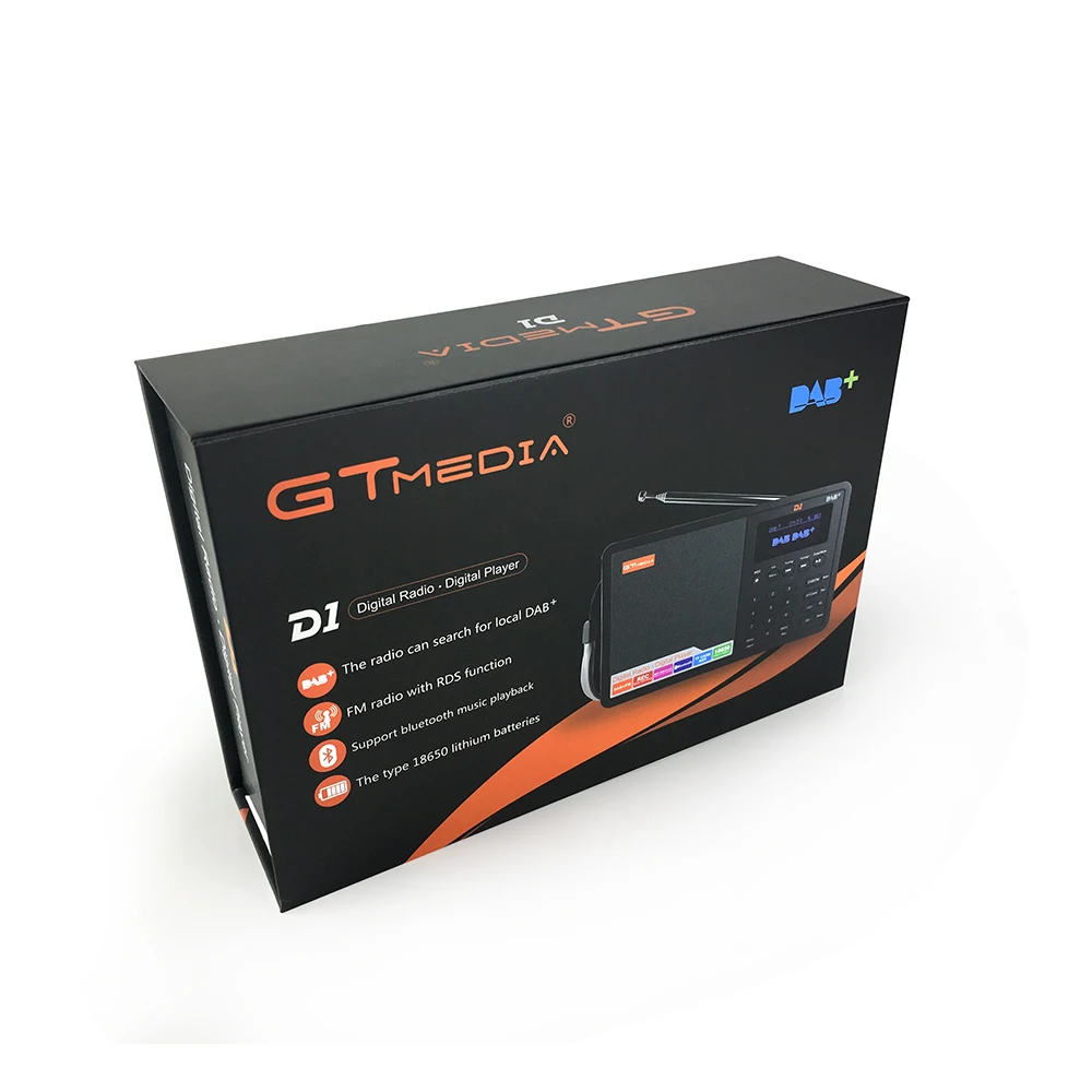 GTMEDIA Bluetooth D1 DAB + FM радио 1 8 ''цифровой ЖК-дисплей TF карта MP3 музыкальный плеер
