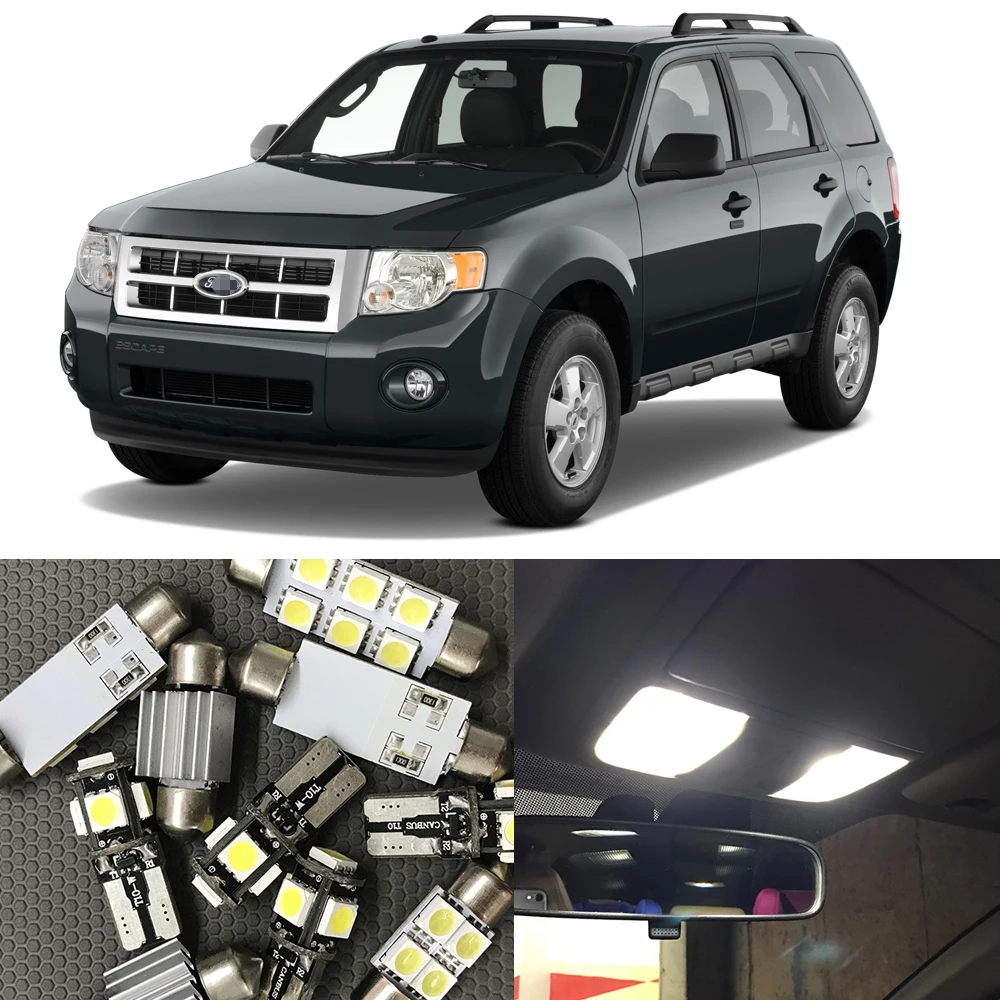 Комплект светодиодных ламп для салона автомобиля Ford Escape 2001 2002 2003 2004 2005 11 шт.|trunk
