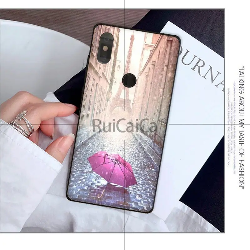 Ruicaica Париж Эйфелева башня Франция ТПУ Мягкий силиконовый чехол для телефона Xiaomi