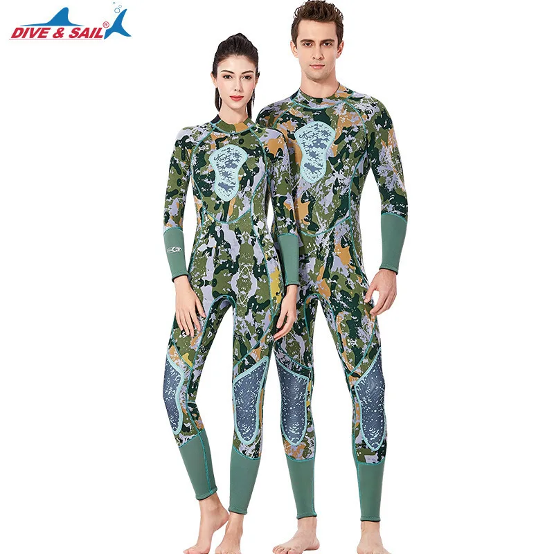 

Wetsuit Women Neoprene 3mm One-piece Couple Swimsuit One-piece Warm Elastic Swimming Scuba Dive Surfing Windsurfing Diving Suits