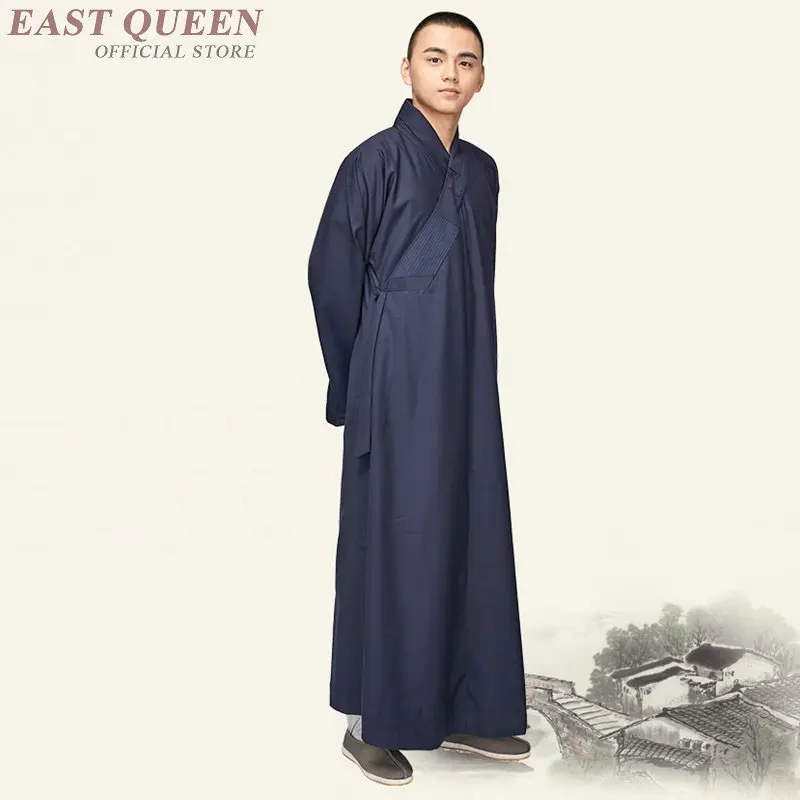 Buddhist monk robes men traditional Buddhist Shaolin uniform clothing Chinese Shaolin monk robes DD391  F