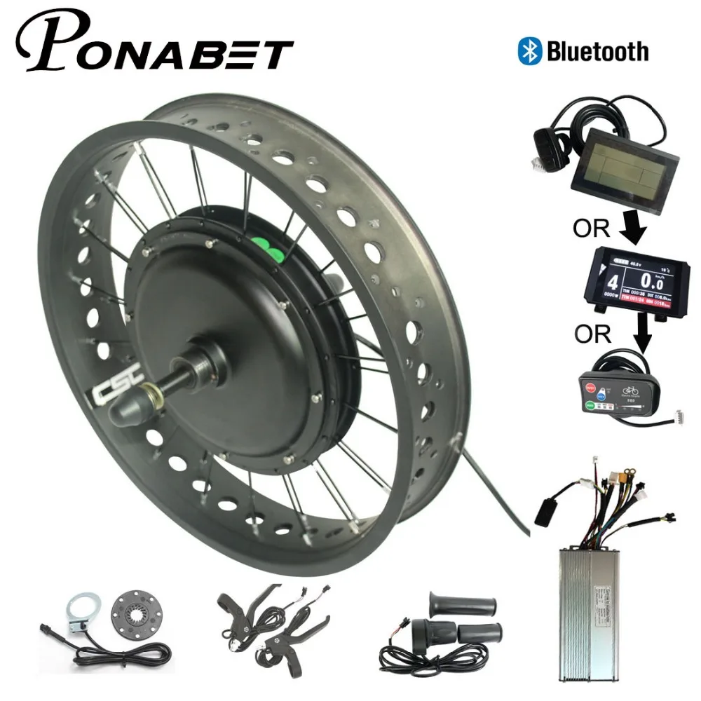Электрический комплект задних колес мотор для снежного велосипеда 48 в 750 Вт